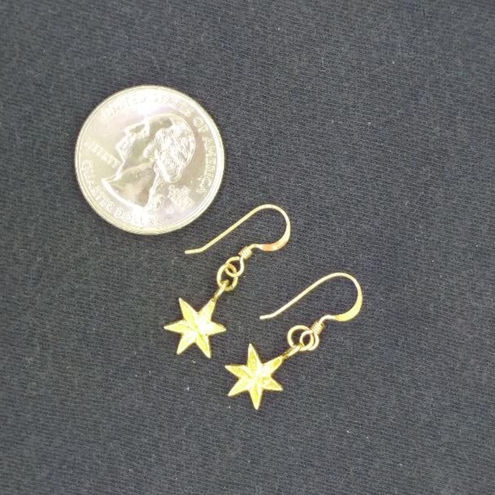 Gold Star Earrings